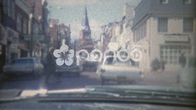 1973: Driving through the streets of Georgetown area in DC.