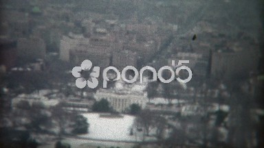 1972: Arreal pan of the USA Whitehouse looking east.