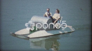 1968: Family Paddleboating on a Pond in Washington DC