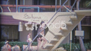 1956: High Hotel Diving Board at the Sahara Miami Beach Hotel.