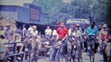 1962: Knotts Berry Farm deprecated donkey/burro ride around the park.