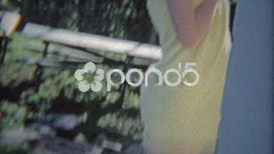 1963: Catching thin blonde wife in just a towel and in running athletic clothes.
