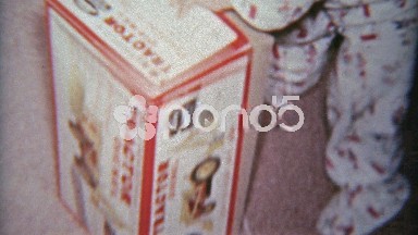 1963: Electric toy tractor unboxed and assembled for Christmas morning play.