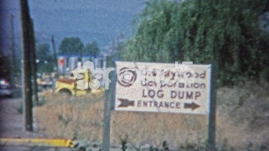 1957: US Plywood Corporation Industrial Logging Dump Depot Trucking Center