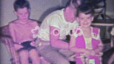 1956: Cute Young Girl in Western Wear with Toy Gun Holster