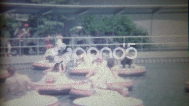 1962: Disneyland flying saucer ride iconic early Disney showcasing innovation