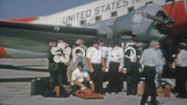 1962: Important U.S. Navy Military Pilots Posing After Victory at Corpus Christi Airport