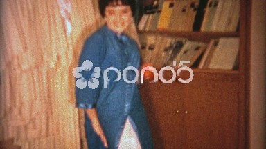 1966: Shy Woman Showing Garter Belt Before Wedding in Private Home