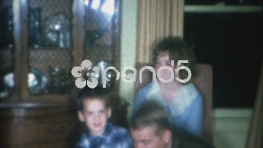 1966: Loud and Brash Dad Smoking Cigarette Near Son and Mother in Fort Worth, Texas