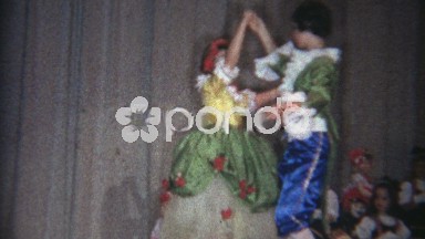 1966: Fairytale prince and princess dance in grade school production.