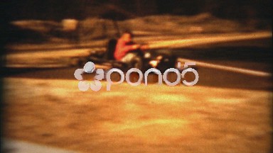1960: Family go kart racing at sunset testing out the course for the first time.