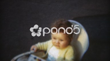 1948: Cute Irish Descent Baby Smiles and Smirks Outdoors in Chicago