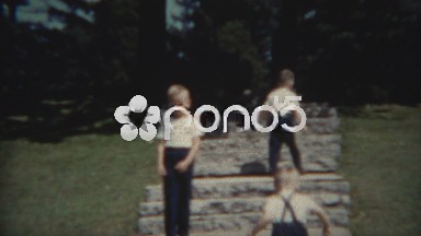 1954: Baby brothers playing together at a local city park.