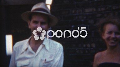 1954: Brother and sister city alley street shadow shenanigans.