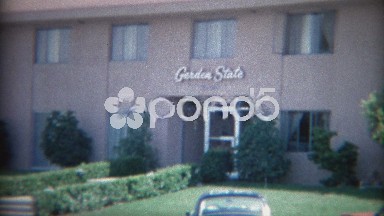 1965: Bachelor party enter garden state wing of the Sands Hotel Resort Casino.
