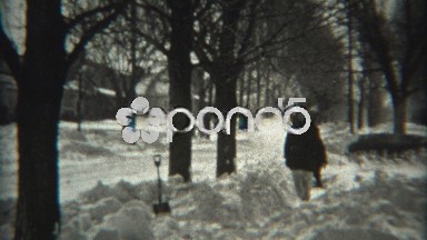 1936: Kids Shoveling Snow After Blizzard in Saxton, Pennsylvania