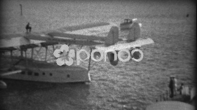 1935: Important People Exiting Pan Am Sikorsky S-40 Sesquiplane Amphibious