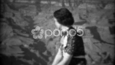 1937: Young Woman in 1930s Fashion at Grand Canyon, Arizona
