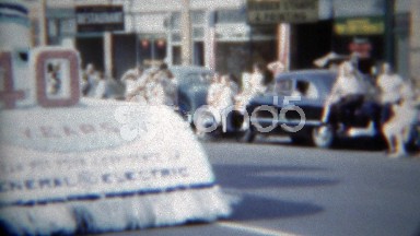 1951: General Electric 40 year anniversary celebration parade float. ERIE,