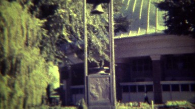 1972: Mormon Tabernacle Church Exterior and Interior Organ and Stadium Pews. SALT