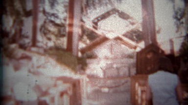 1966: Outdoor glass church religious place of worship attracts good families.