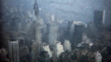 1961: Downtown Manhattan view from Empire State Building. NEW YORK CITY