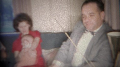 1959: Family Socializing at Home Relaxing on Couch in Buffalo, New York