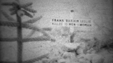 1948: Simple Wooden Graves of Rebel Outlaws in the Wild West Area, Glendale