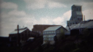 1953: Hilltop Mining Processing Factory Complex with Warehouse Buildings.