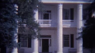 1966: Classic White Pillar Southern Mansion House Tourist Traffic. Chattanooga,
