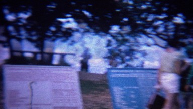 1966: Civil war history canon battery signs atop Lookout Mountain. CHATTANOOGA,