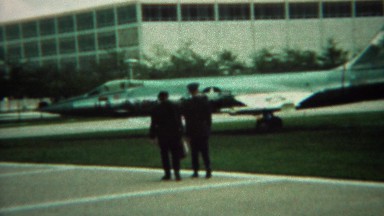 1966: Military men making a top secret deal with suspicious briefcase. U.S. AIR