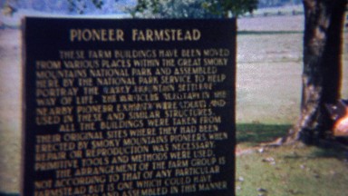 1966: Woman documents her visit to Pioneer Farmstead attraction. GREAT SMOKY