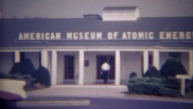 1966: American museum of atomic energy free admission signs. OAK RIDGE,