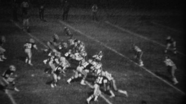 1978: High School Football Night Game Running Back Gains First Down
