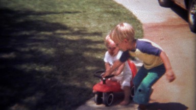 1979: Brother Helps Baby Sister After Scooter Accident