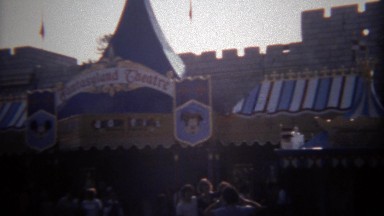 1979: Disneyland Fantasy Theatre Building Attracts a Crowd