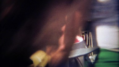 1979: Disneyland Dumbo amusement park ride with mother and son.