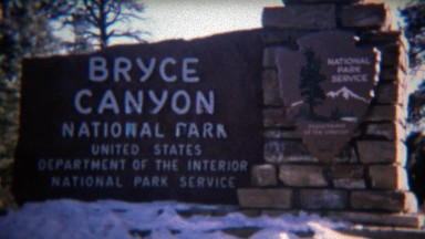 1972: Bryce canyon national park scenic views of unique rock formations.