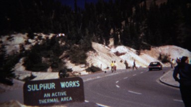 1971: Sulphur works active volcanic thermal area bubbling water.