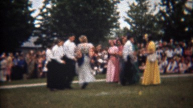 1945: Teen Square Dancing Show with Town People's Audience