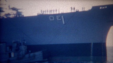 1956: USA Navy ship Sacramento AOE-1 Fast Combat Support Ship.