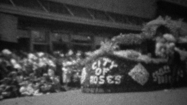 1945: City of Roses Ww2 Victory Flower Covered Parade Float