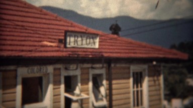 1937: Racial segregation bathroom for Colored people at railroad train station.