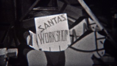 1943: Santa's Workshop Hammering and Sawing Toys on Staten Island
