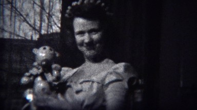 1944: Older Girl Embarrassingly Receives Plastic Monkey Christmas Gift in Miami