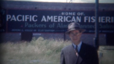1946: Pacific American Fisheries packers of Alaskan canned salmon. BELLINGHAM,