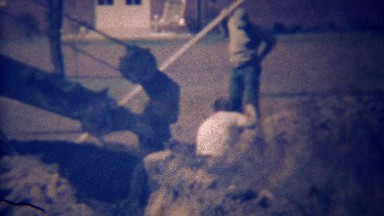 1948: Excavator Digger at State Construction Site in Hollywood, Florida