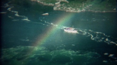 1973: Maid of the Mist Boat Sailing Through Rainbow Mist at Niagara Falls