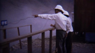 1973: Tarbela dam construction men supervising project.